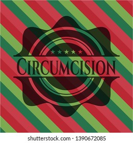 Circumcision christmas emblem background. Vector Illustration. Detailed.