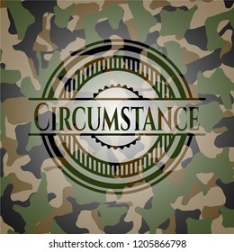 Circumstance on camouflaged texture