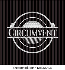 Circumvent silvery shiny emblem
