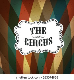 Circus Abstract Poster with Colored Rhombus