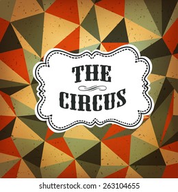 Circus Abstract Poster with Colored Rhombus