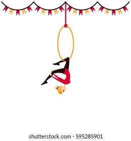 Circus acrobat girl