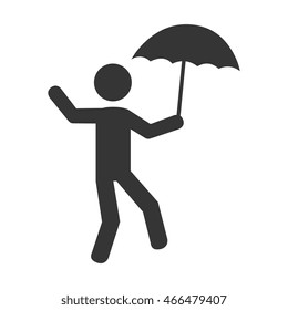 circus acrobatics show, isolated flat icon design