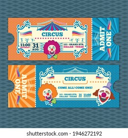 Circus Admit One Ticket Invitation