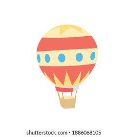 Circus air balloon icon. Flat illustration of circus air balloon vector icon for web design balloons, birthday balloons, decoration balloons, party balloon, party decorations, balloons vector, icon 
 