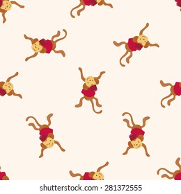 circus animal , cartoon seamless pattern background