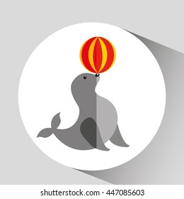 circus animal isolated icon design, vector illustration  graphic 