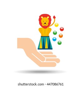 circus animal isolated icon design, vector illustration  graphic 