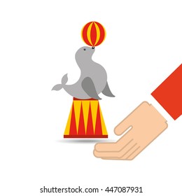 circus animal isolated icon design, vector illustration  graphic 