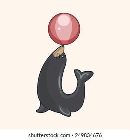circus animal theme elements vector,eps