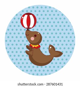 circus animal theme elements vector,eps