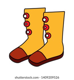 circus artist boots accessory icon