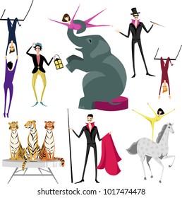 circus artist. set