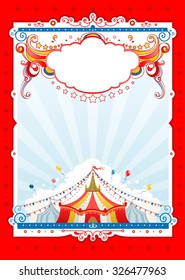 Circus Background Design Card Banner Leaflet Stock Vector (Royalty Free ...