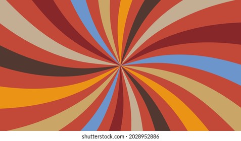 Circus background with rays. Element of festival poster. Retro cartoon sunburst. Abstract carnival flyer template. Vector vintage banner

