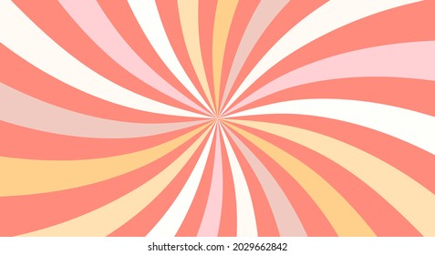 Circus background with rays. Element of festival poster. Retro cartoon sunburst. Abstract carnival flyer template. Vector vintage banner
