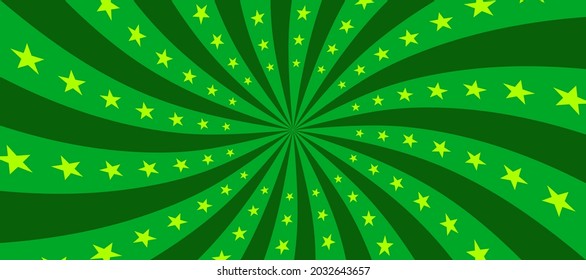 Circus background with rays. Element of festival poster. Retro cartoon sunburst. Abstract carnival flyer template. Vector vintage banner
