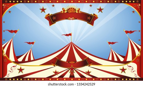 a circus background for a screen. 