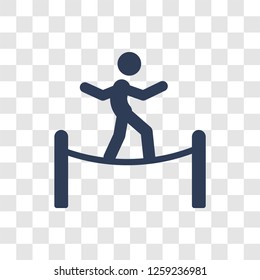 Circus balance icon. Trendy Circus balance logo concept on transparent background from Circus collection