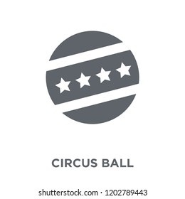 Circus ball icon. Circus ball design concept from Circus collection. Simple element vector illustration on white background.