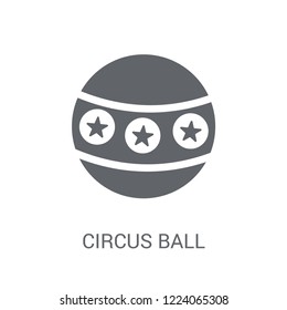 Circus ball icon. Trendy Circus ball logo concept on white background from Circus collection. Suitable for use on web apps, mobile apps and print media.