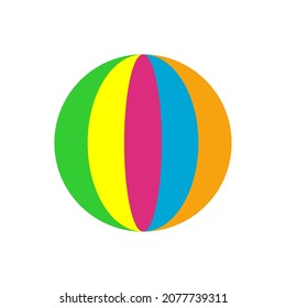 circus ball icon, circus ball vector sign symbol