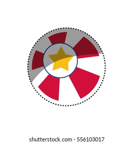 circus ball star icon vector illustration graphic design
