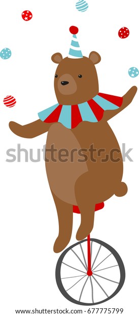 Circus Bear Stock Vector (Royalty Free) 677775799