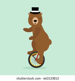 circus bear illustration