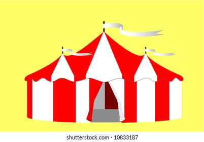 Circus Big Top Tent Vector Illustration