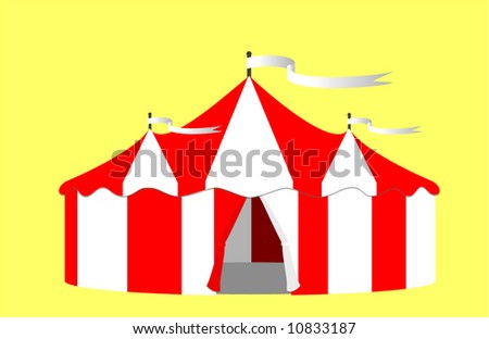 Circus Big Top Tent Vector Illustration