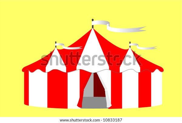 Circus Big Top Tent Vector Illustration Stock Vector (Royalty Free ...