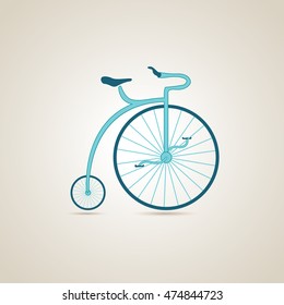 Circus bike. Vector illustration