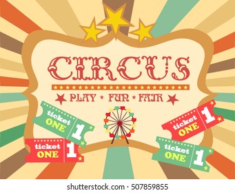 circus birthday invitation card