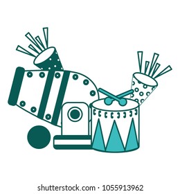 circus cannon drum fireworks celebration image