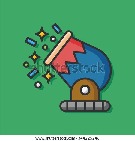 Circus Cannon vector icon