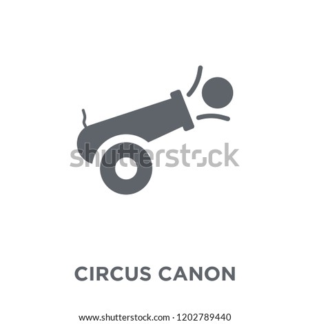 Circus Canon icon. Circus Canon design concept from Circus collection. Simple element vector illustration on white background.