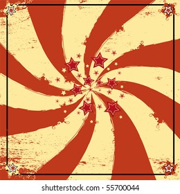 Circus card. Background for a circus greeting card.