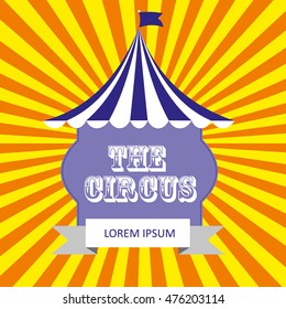 circus card design. vector illustration
