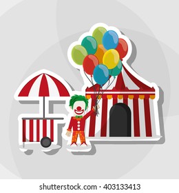 Circus and carnival design, vector illustration