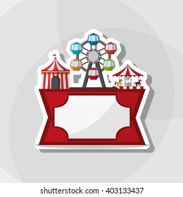 Circus and carnival design, vector illustration