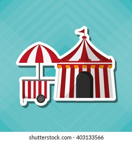 Circus and carnival design, vector illustration
