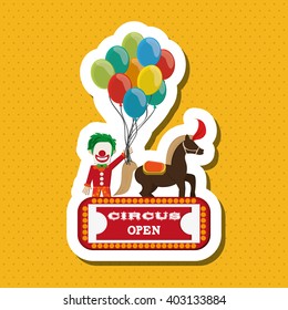 Circus and carnival design, vector illustration
