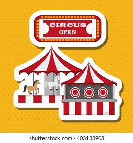Circus and carnival design, vector illustration