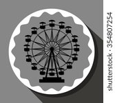 Circus carnival entertainment graphic design, vector illustration