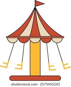 Circus Carnival Equipment Decoration for Design Element Templet