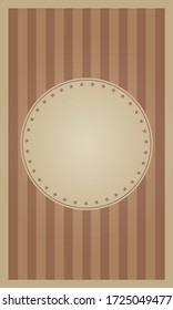 Circus or carnival illustration background, vintage style. Blank banner to place text.