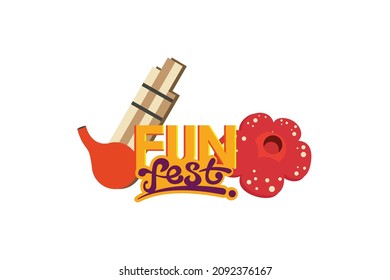 Circus or carnival logo design in fun and playful concept