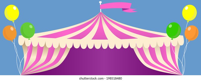 Circus Carnival tent banner