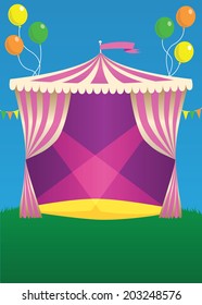 Circus Carnival Tent on grass